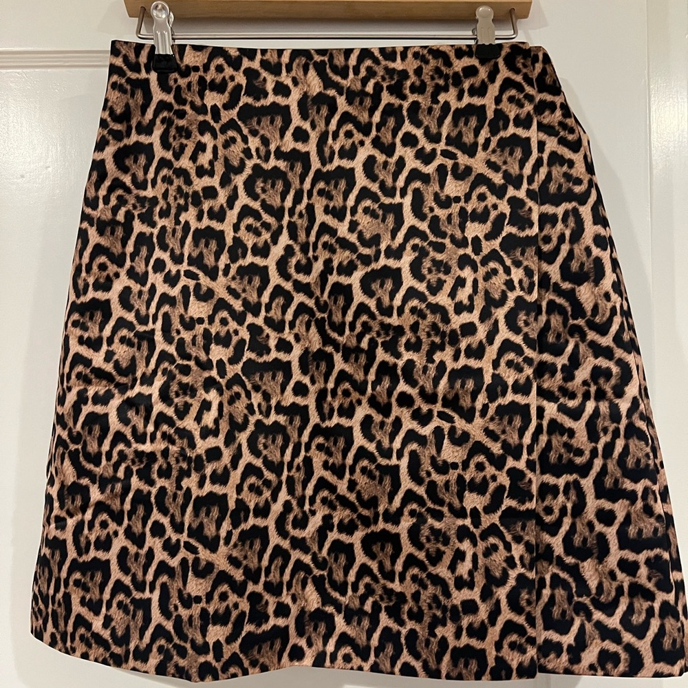 J.Crew Collection Leopard Print A-Line Mini Skirt